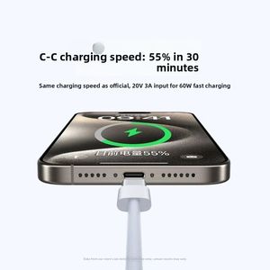 Cavo USB Type-C a Type-C PD 60W per Ricarica Rapida, 1M, Alta Qualità, Prezzo Conveniente, Vendita Diretta dalla Fabbrica, Conduttore in Rame Puro Intrecciato TPE - Product Image 3