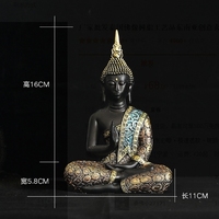Thaïlande Bouddha Résine Artisanat Asie Du Sud-Est Entrée Créative Pièces De Décoration De La Maison