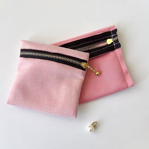Luxury Velvet Jewelry Pouch with Zipper Travel Ring & Earring Organizer for Women Travel Organizer & Gift Bag for Accessories - Product Image 2
