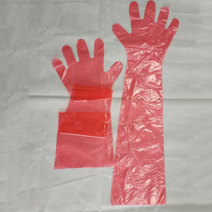 Guante veterinario largo desechable de PE/EVA de 90cm para animales - Product Image 6