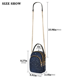 Trendy Design Custom Shine Travel <b>Chain</b> Shoulder Casual Crossbody <b>HandBags</b> for Lady - Product Image 2