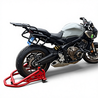 Sacoches arrière portables Mbiker CB650 Baga pour moto tout-terrain, en acier inoxydable, avec cadre de fixation, sacoche de selle arrière CT Laser CNC, Nouveau, Garantie 1 an