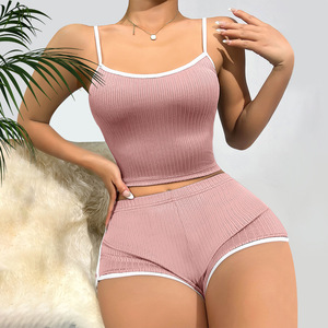 热销女性性感睡衣辣妹流行休闲睡衣家居睡衣套装 - Product Image 2