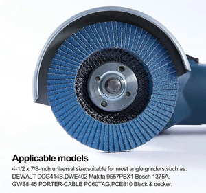 Discos de aleta de lijado de Zirconia azul de 4-1/2 \ "36 Grit 4,5 \" X 7/8 \ "Muelas abrasivas T29 Diámetro 115mm 10 unids/set 24 juegos/cartón - Product Image 3