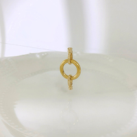 Vente en gros de composants de bricolage en or massif 14K Bijoux fins 14K personnalisés à double fermoir Bracelet Collier Résultats de bijoux