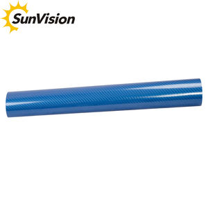 El Mejor Precio de <span class=keywords><strong>papel</strong></span> de decoración de coche de Venta caliente 152cm x 18m rollo <span class=keywords><strong>5d</strong></span> de fibra de <span class=keywords><strong>carbono</strong></span> vinilo de la etiqueta engomada del coche en color azul - Product Image 5