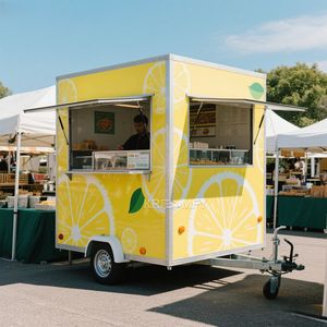 Camion de restauration de rue 2025, poulet rôti, barbecue, crêpes, café, snack, remorque alimentaire avec grill - Product Image 3