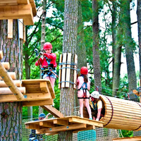 Parc d'aventure en corde pour enfants en plein air TN098, structure en alliage d'aluminium, filets en nylon, pour 5 à 10 utilisateurs, à partir de 5 ans