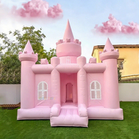 Château Gonflable Extérieur Blanc avec Souffleur – Jeux Gonflables Incluant un Bouncy Castle