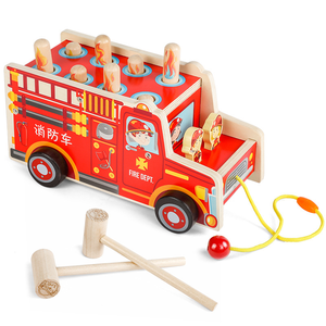 Enfants en bois multi-fonctionnel <span class=keywords><strong>harpe</strong></span> Whack-a-mole jouets maternelle Montague éducation précoce jeux de Puzzle - Product Image 1