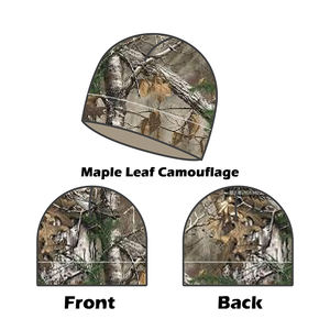 قبعات ركوب الدراجات وتسلق الجبال، قبعة بيني مخصصة بنمط التمويه الحقيقي، قبعات للجري مع شعار مطبوع، قبعة ركوب الدراجات - Product Image 1