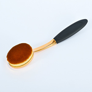 Ensemble de 5 pinceaux de maquillage en or rose, pinceaux pour le visage en fibres synthétiques douces avec manche confortable - Product Image 4