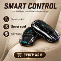 Kunci Mobil Universal Tampilan Supercar Mercedes Benz Chevrolet Model Start Satu Tombol Masuk Tanpa Kunci 4 Tombol ABS+Paduan Seng