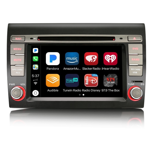 Erisin ES6571F Auto Carplay 7" Android 14 Car Stereo for Fiat Bravo Multimedia Video GPS IPS WIFI Car Radio