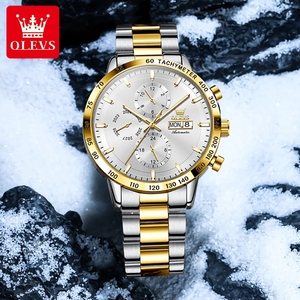 Livraison directe pour la montre multifonctionnelle unisexe en acier inoxydable étanche 6683, de haute qualité, de luxe, automatique, 20 mm, Hangzhou - Product Image 3