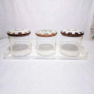 Boîte à bijoux ronde luxueuse en bois avec incrustation de nacre et incrustation d'os stockage polyvalent pour conteneur acrylique de bijoux alimentaires - Product Image 1
