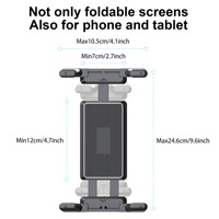 Support universel réglable et portable en ABS pour téléphones portables et tablettes, compatible avec vélos motorisés, poussettes et voiturettes de golf