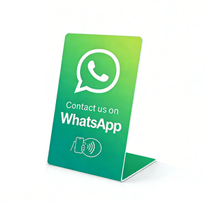 ป้าย NFC รีวิวการ์ด NTAG 213 แบบตั้งโต๊ะ ป้ายโฆษณาโซเชียลมีเดีย ป้ายรีวิว Google สำหรับร้านค้า ร้านอาหาร - Product Image 4