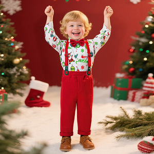 Fabricants Grossistes Vérifiés de Vêtements pour Enfants, Ensemble Deux Pièces pour Noël, Vêtements pour Garçons de 3 <span class=keywords><strong>Ans</strong></span> - Product Image 2