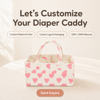 Sac de rangement en feutre personnalisé avec logo et motif, OEM ODM, pour couches et sac fourre-tout pour maman, idéal pour la crèche et les voyages, vente en gros