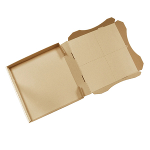 Scatola di imballaggio all'ingrosso per uso alimentare semplici scatole di Pizza bianca a buon mercato per la progettazione personalizzata - Product Image 5