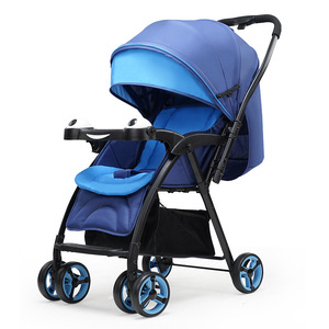 เฮเป่ารถเข็นเด็กสี่ล้อ น้ำหนักเบา พับได้ รองรับน้ำหนักได้ 15 กก. สีฟ้า - Product Image 1