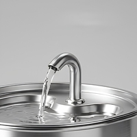 Fontaine à eau automatique pour chiens et chats de 3,2 L en plastique, distributeur d'eau pour animaux de compagnie à circulation automatique, bol d'eau fraîche filtrée, intérieur/extérieur