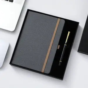 Toptan yönetici dizüstü hediye seti A4 A5 A6 günlük defteri 80 levhalar kalemler ile notebooklar