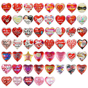 Globo de helio de película de aluminio cuadrado redondo con corazón de <span class=keywords><strong>amor</strong></span> para <span class=keywords><strong>el</strong></span> Día de San Valentín español de 18 pulgadas al por mayor para decoración de bodas - Product Image 2