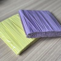 Ligaduras de PET con alambre metálico interior, flexibles, de plástico mate, en colores pastel macaron, con MOQ bajo, para envolver regalos de Halloween y manualidades DIY