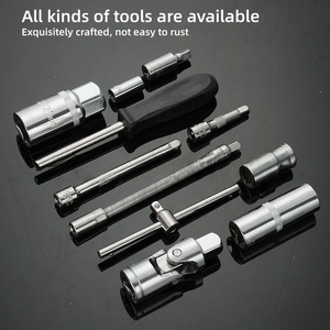82 pcs 24 răng ổ cắm cờ lê thiết lập trường hợp khó khăn tay hoạt động đa chức năng công cụ Kit OEM chrome vanadi thép tự động sửa chữa - Product Image 5