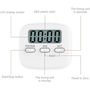 Temporizador de Cocina <span class=keywords><strong>Digital</strong></span> Mini LCD con Logotipo Personalizado, de Plástico, con Batería, Cuenta Regresiva, Imán Fuerte, <span class=keywords><strong>Cronómetro</strong></span> Electrónico, Alarma Fuerte - Product Image 4