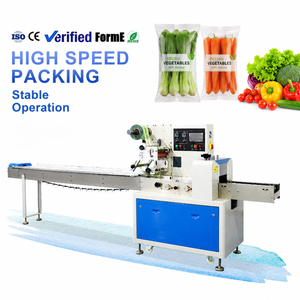 Semi-Automatic Lettuce Pillow Packaging Machine Leaf Vegetable Wrapping Machine - Product Image 1