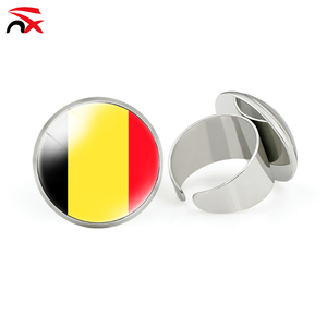 2026 Football Fan European Countries National <strong>Flags</strong> Metal Rings with Adjustable Openings Promotional Gift - Product Image 5