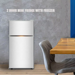 Réfrigérateur domestique à double porte de 90 L, réfrigérateur vertical à montage supérieur, petit réfrigérateur, réfrigérateurs à <span class=keywords><strong>deux</strong></span> <span class=keywords><strong>portes</strong></span> bon marché - Product Image 4