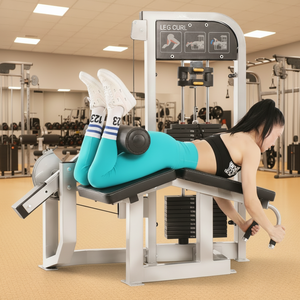 Máquina de <span class=keywords><strong>Curl</strong></span> de Piernas Comercial Cheernin, 175 kg, Acero de Alta Resistencia de 2.5 mm, Entrenador de Isquiotibiales para Gimnasio, Entrega DDP - Product Image 1