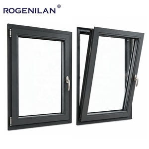 Fenêtre à battant et à bascule en aluminium et verre trempé personnalisée Rogenilan, double vitrage, ventilation extérieure - Product Image 1