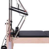 Combinaison Premium Reformer Trapeze, Reformer Pilates en bois d'érable avec tour de trapèze en acier inoxydable, Cadillac Reformer