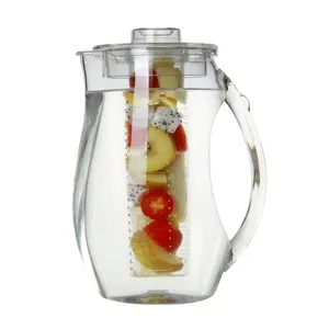 Fruit Infusion Flavor Pitcher, crystal clear acrylic pitcher