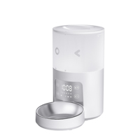 Distributeur automatique intelligent pour animaux de compagnie avec contrôle par application Wi-Fi, écran LCD, minuterie, programmable pour 10 repas, double alimentation, grande capacité, distributeur de nourriture sèche