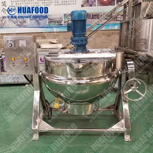 Electric Heating Jacketed Kettle Mixer Gas Used Jacketed Pot