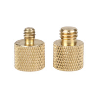 Adaptador de tornillo de cámara 1/4 "hecho a 3/8" hembra y 3/8 "macho a 1/4" hembra para monitor de cámara, trípode, soporte de micrófono