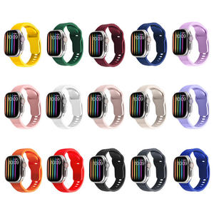 สายนาฬิกาซิลิโคนขายส่งจากโรงงาน สำหรับ S10 11 46 มม. Ultra 49 มม. SE 44 มม. 42 มม. รุ่น Wave Square - Product Image 6