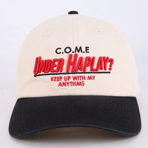 หมวกเบสบอล6แผง3D ปักออกแบบได้เองหมวกสำหรับผู้ชายหมวกกีฬากลางแจ้งหมวกคุณพ่อโลโก้กำหนดเอง - Product Image 5