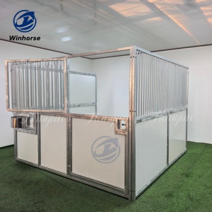 Draagbare HDPE paardenstalpanelen, tijdelijke buitenbox met gegalvaniseerd stalen frame voor evenementen - Product Image 4