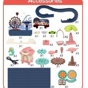 Nuovo Arrivo di Tendenza: Giocattolo Educativo Elettrico Paradise DIY con Pinguino Arrampicatore, Ingranaggi Musicali e Pista a Scivolo - Product Image 2