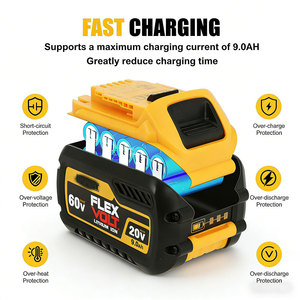 Baterai Dewalt yang Ditingkatkan, Sel Daya Isi Ulang 20V 60V 9Ah, Cocok untuk DCB609B, Performa Tinggi untuk Peralatan Rumah dan Konstruksi - Product Image 2
