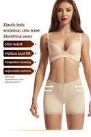 S-6XL celana pembentuk pinggang Thong perut seksi pembentuk tubuh seksi dapat disesuaikan berkancing renda 2 warna dengan bokong ringan sejuk