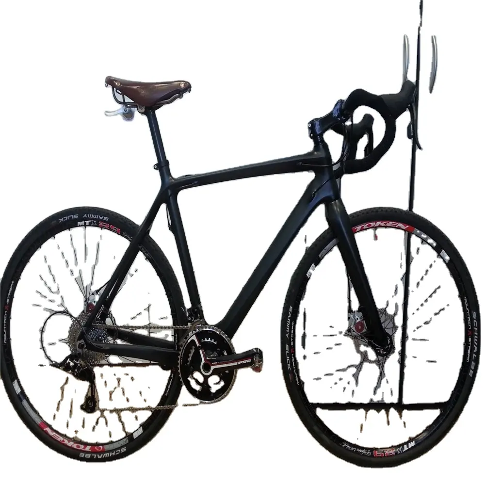Dengfu OEM paint carbon cyclocross frame FM059 carbon fiber CX bike frames disc frame roadbike
