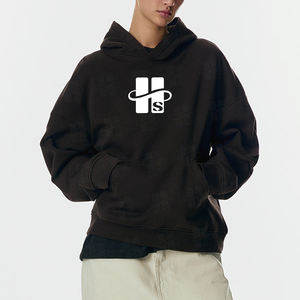 Sudadera con Capucha Holgada de Alta Calidad al por Mayor, Hombros Caídos, Relajada, 80/20 Algodón Poliéster Felpa, Sudadera Personalizada con Bordado - Product Image 2
